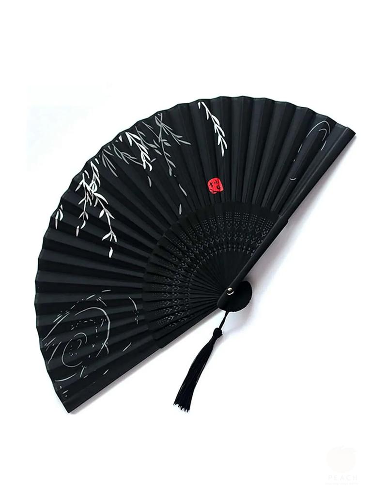1pc-Elegant wooden folding hand fan favored by fans, favored by wedding parties and performances