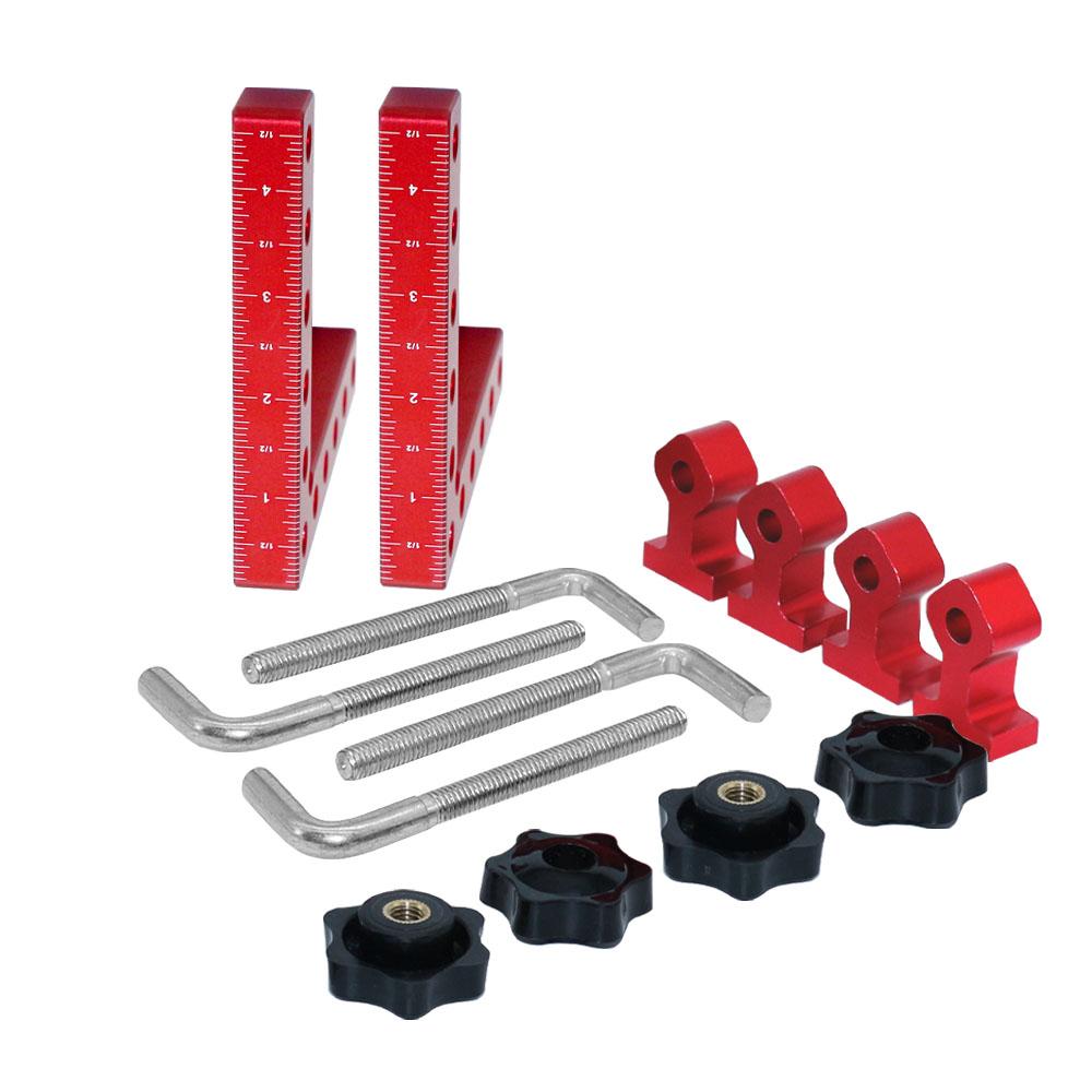 

2Pc 90 Degrees L-Shaped Auxiliary Fixture Splicing Board Positioning Panel Fixed Clip Carpenter s Square Ruler Woodworking Tool