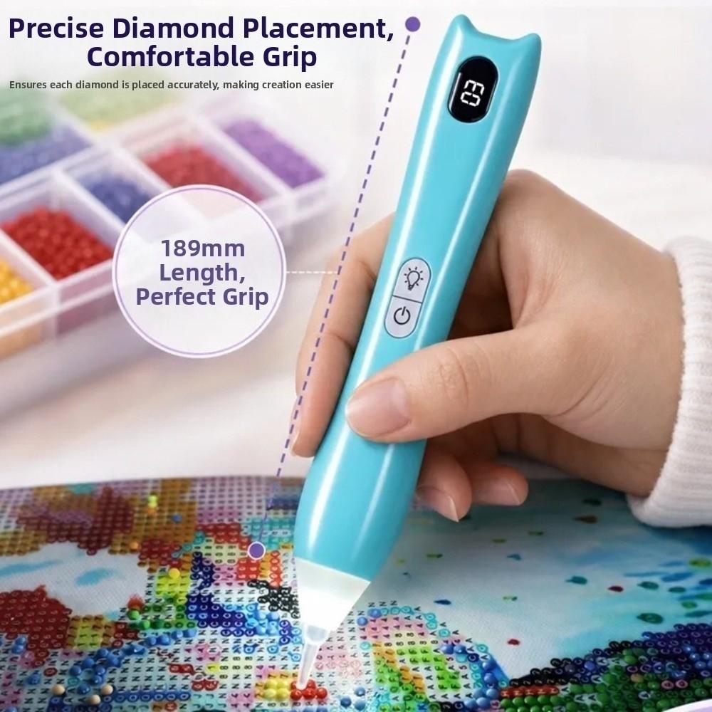 Wiederaufladbarer Malbohrer-Stift Vakuumsaugender Handheld-Kunststift für Bastler