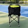 Chariot de Collection de Ballons avec Panier Zippé Stable pour Entraîneurs, Athlètes