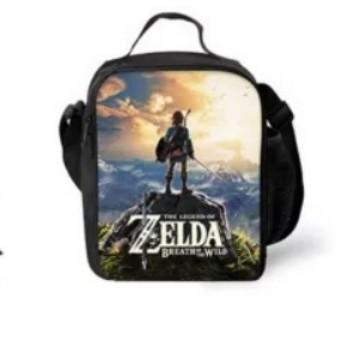 Sonic Lunch Bag Student Picnic Bag Oxford Cloth Cartoon Printed Portable Lunch Box Bag