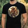 T-Shirt Men Minotaur Comic Motif Cotton Size XS To 5XL