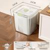 Rotatable Household Rice and Grain Storage Box: Insect & Moisture-Proof, Sealed, Compartmented Bucket