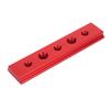 Red / Silvery T Slot Miter Track Aluminum Alloy Material Miter Track Jig T-Track Jig Woodworking