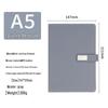 Business A5 Faux Leather Buckle Notebook - Office Stationery for Meeting Minutes and Work Notes.