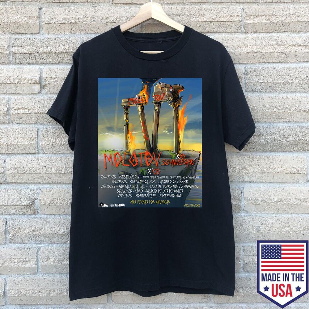MOLOTOV Band Mexico Tour 30th Anniversary TXXXR T Shirt  Unisex T-Shirt XXXXL