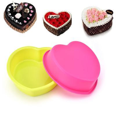 Heart Shaped Fondant Mould Heat Resistant Reusable Silicone Cake Mould
