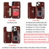 Luxury PU Leather Wallet Case For iPhone 15 14 13 12 11 Pro Max SE X XR XS Max 8 7 6 6S Plus Kickstand Card Holder Slots Cover