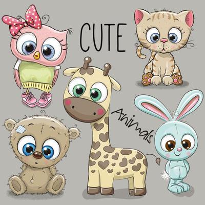Adorable Animal Heat Transfer Stickers for Kids - Popular and Trendy Design