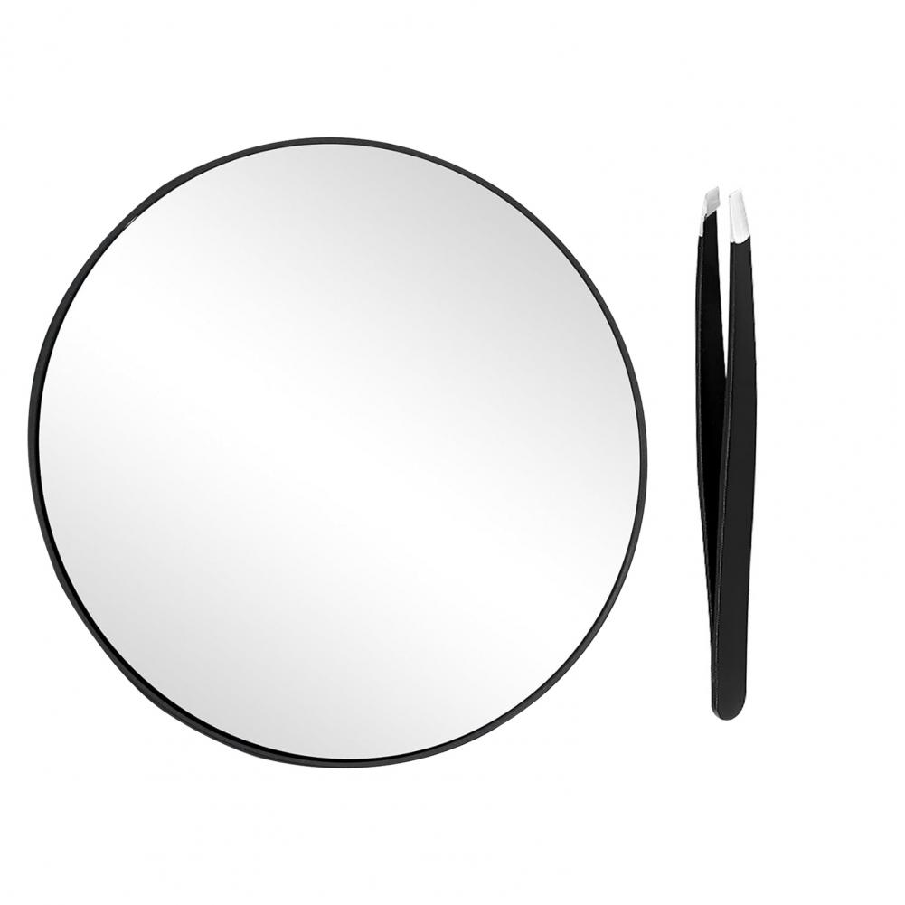 Travel-friendly Magnifying Mirror 30x Magnifying Glass Portable 30x Magnifying Mirror with Tweezers for Makeup Vanity for Men