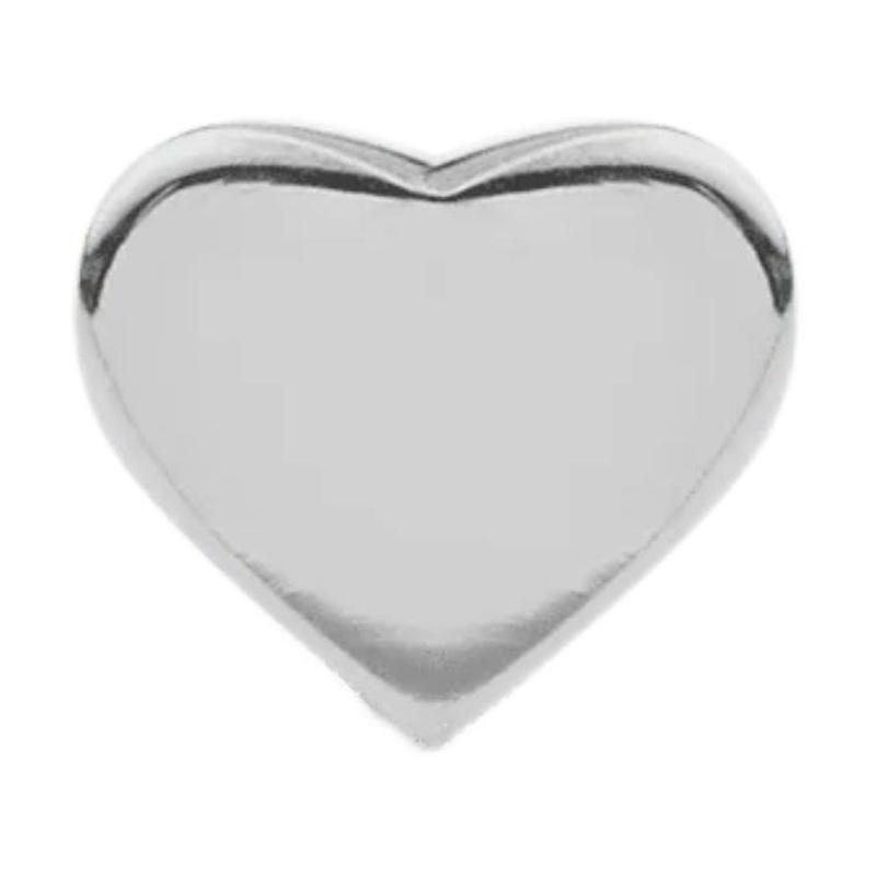 DANIEL WELLINGTON Heart-shaped Design Stainless Steel Earrings, Same Style for Men and Women, Silver DW00400877