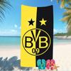 Beach Towel with Borussia Dortmund Pattern - Soft,absorbent,machine Washable Lightweight&Modern,swimming,Travel Essentials