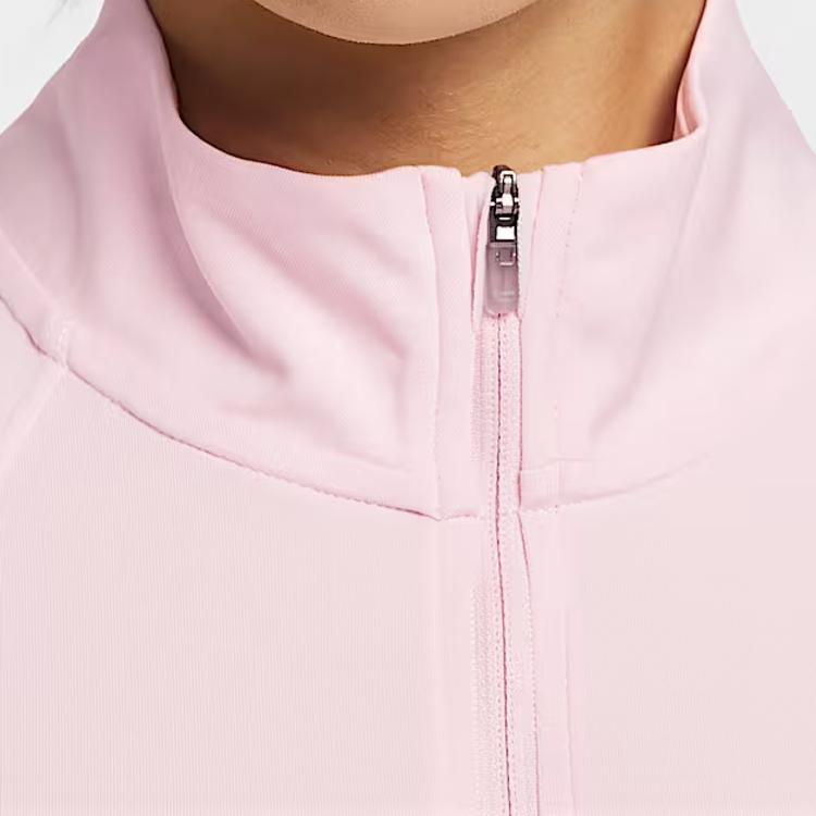 Nike Swoosh Tempo Run Moisture-Wicking Quick-Dry Zip Long Sleeve Running T-Shirt Women Tops HV2843-663