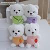 Cute Teddy Soft Bear Plushie With Pp Cotton Filling For Bag Accessories Charm