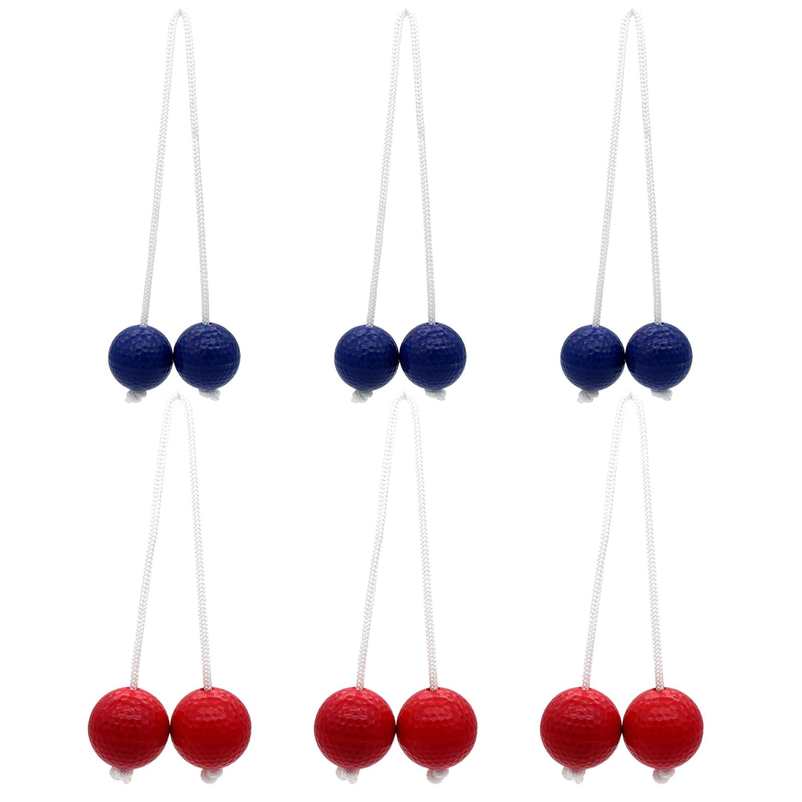 

6 шт. Прочные болы для лестницы для игры на открытом воздухе, семейное развлечение, активность для различной погоды, веревка белый