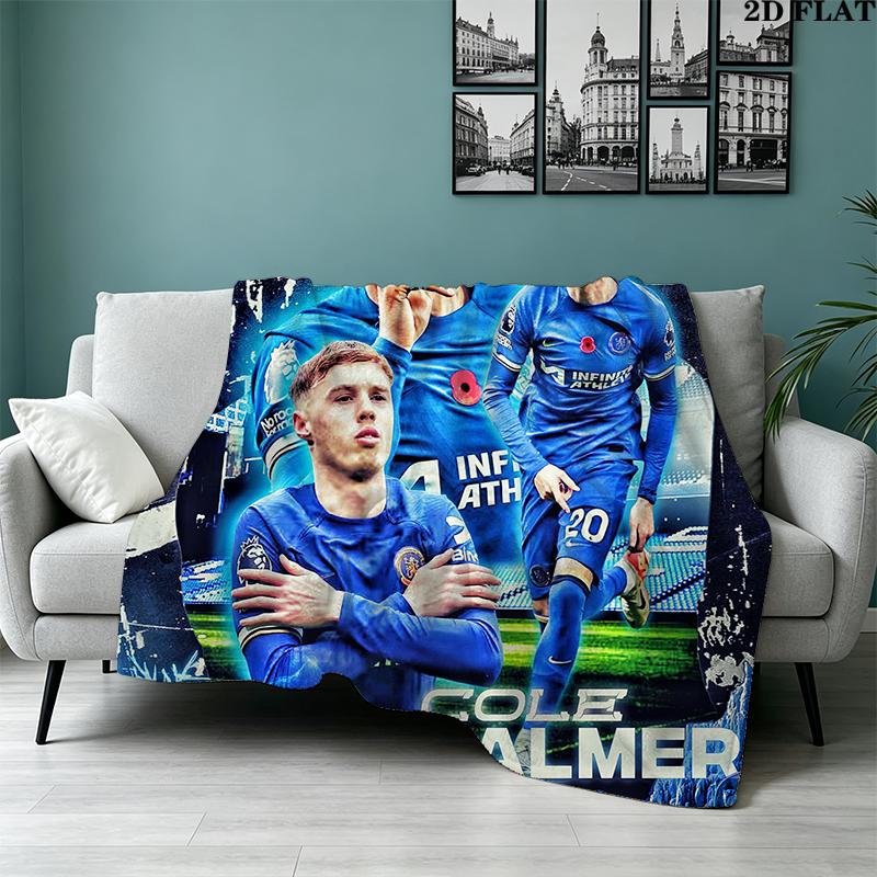 Cole Palmer Print Flannel Blanket High Quality Warm Comfortable Cover for All Seasons Perfect for Gifts Home Decor
