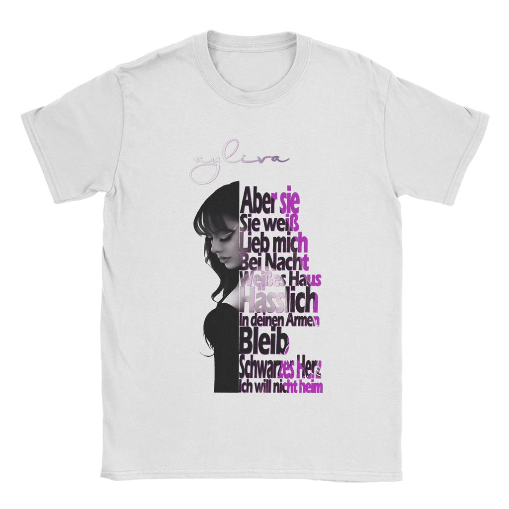 Streetwear Vintage Die Ayliva Tour 2025 T-Shirt Men's 100%Cotton Short Sleeve  Round Neck Summer Tops