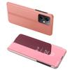 For Xiaomi Poco X5 Pro 5G/Redmi Note 12 Pro Speed 5G/Note 12 Pro 5G View Window PU Leather Phone Case Electroplating Mirror Surface Stand Cover