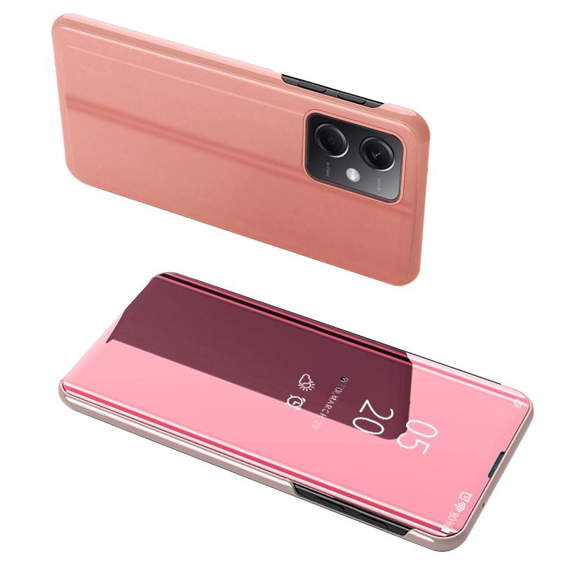For Xiaomi Poco X5 Pro 5G/Redmi Note 12 Pro Speed 5G/Note 12 Pro 5G View Window PU Leather Phone Case Electroplating Mirror Surface Stand Cover