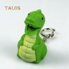 Creative LED Light Sound Cute Dinosaur Keychain Pendant Decor Key Ring Ornament Suspension Trinket