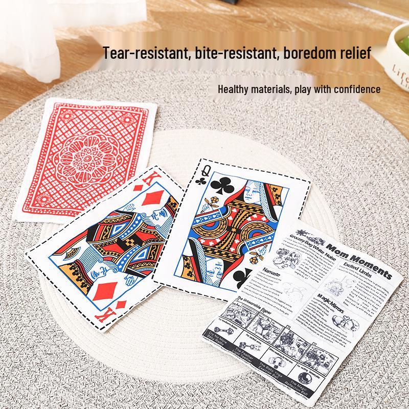 Dog Bite-Proof Crinkle Newspaper Toy - Pet-Friendly Sound Card Alternative