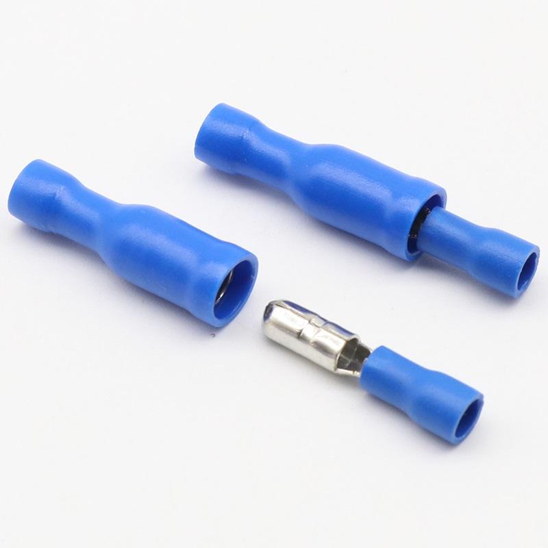 

Жіночий та Чоловічий Ізольований Електричний З єднувач Клема-куля обтискна для 22~16 AWG Аудіопроводки