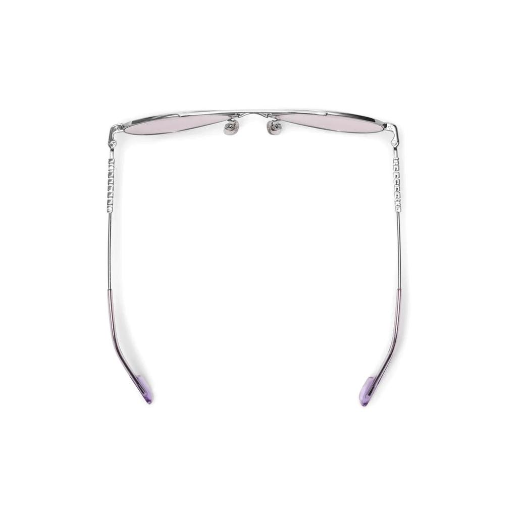 Burberry Letter Decorated Acetate Metal Irregular Sunglasses Women sunglasses Silver 40833371