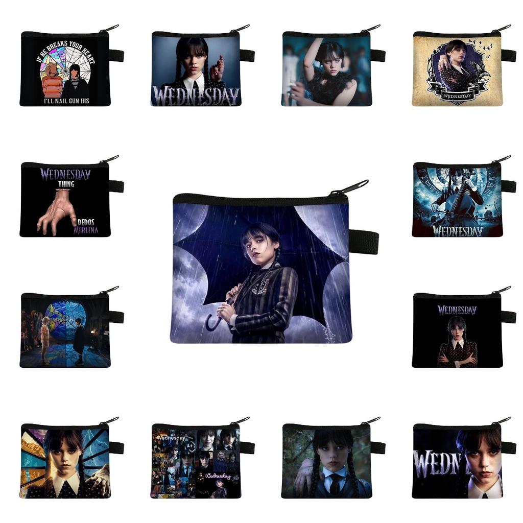 Family Adams The Coin Purse Printed Storage Card Bag Kid Gift Student