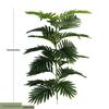 Areca Palm and Iron Tree Leaves - Artificial Green Plants for Home, Office, or Exhibition Decor