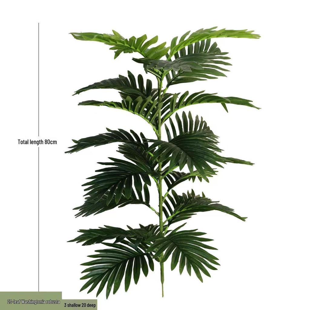Areca Palm and Iron Tree Leaves - Artificial Green Plants for Home, Office, or Exhibition Decor