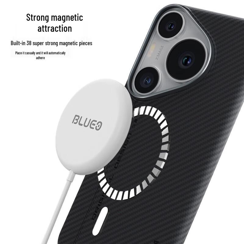 Blue Orangutan Mr. Aramid Fiber Magnetic Phone Case for Huawei Pura70 Pro/Pro+