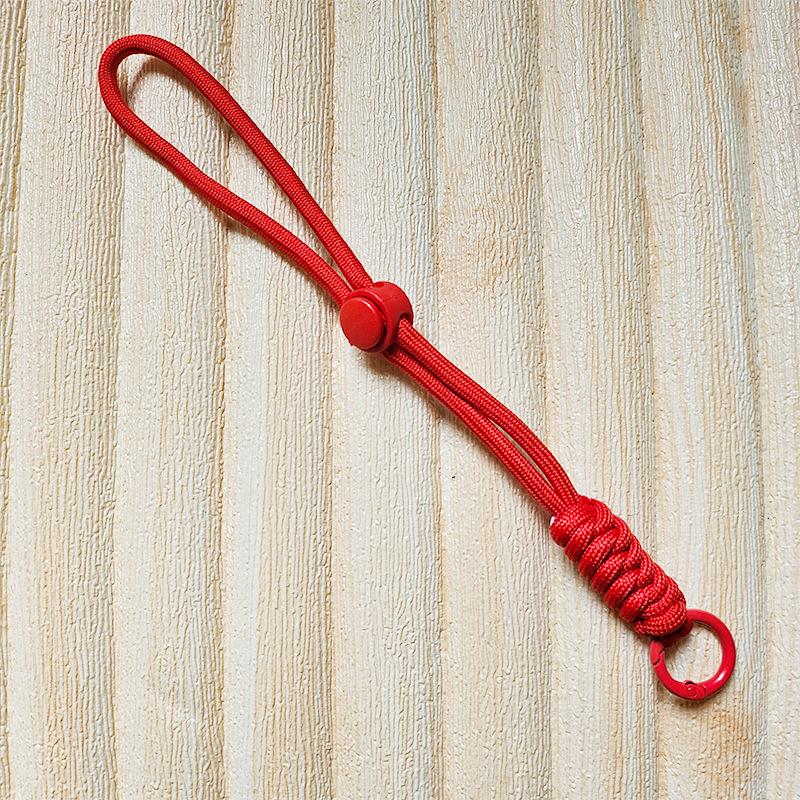 Colorblock Knotted Phone Lanyard: Creative Short Woven, Detachable, Anti-Lost Keychain Strap for Phone Cases