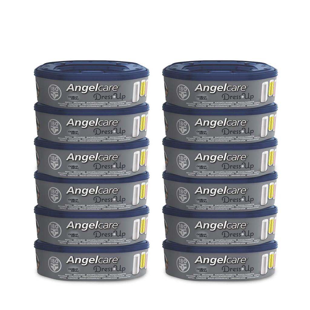 Recharges Angelcare Pour Poubelle à Couches - Lot De 6 Sacs Anti-Odeurs - Fabriqué En France