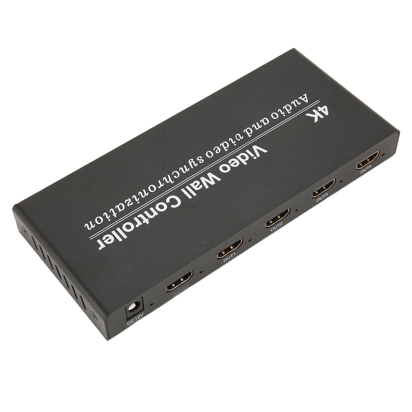 

Контроллер видеостены 4K 30 Гц Вход 1 в 4 выхода 9 режимов HD Мультимедийный интерфейс Процессор видеостены US Plug