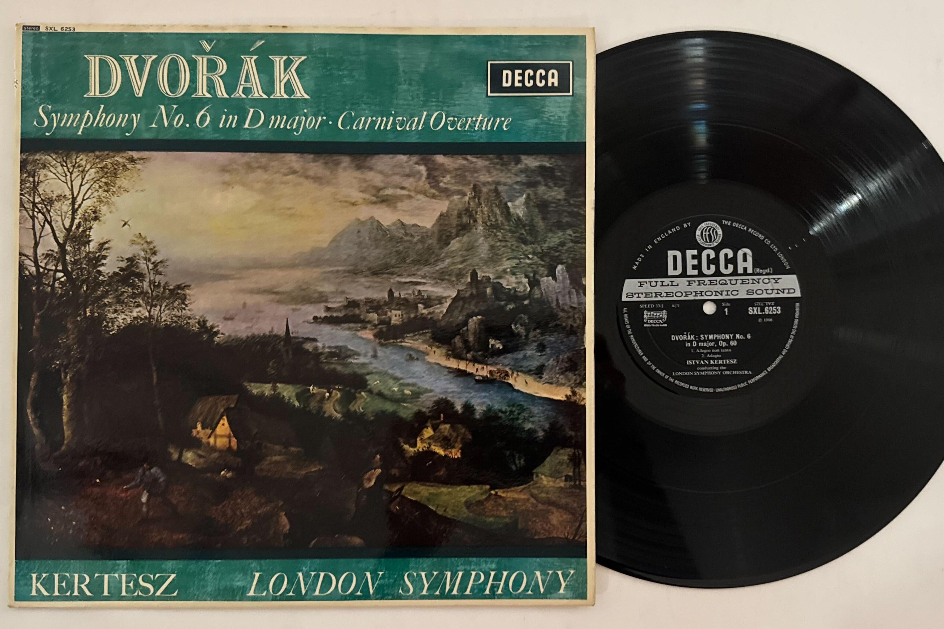 

LP Record ISTVAN KERTESZ LONDON SYMPHONY ORC Dvorak Symphony No6 In D Major Op6 SXL6253 DECCA 1966 UK Classical Used