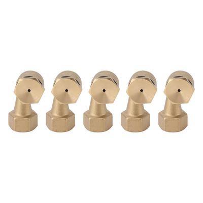 5PCS G1/2in Female Thread Brass Deck Jet Nozzles Durable Waterscape Fountain Nozzle Automatic