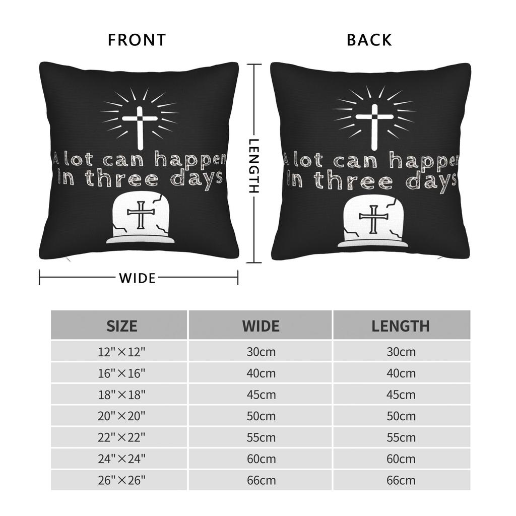 He Is Risen Boho Easter Christian Cross Pillow Case Comfy Pillow Cover Fashion Pillowcases For Sofa Home Decor