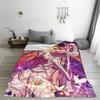 Asuna Yuuki Fleece Blanket Sword Art Online Anime Funny Throw Blanket for Sofa Bedding Lounge 150*125cm Quilt