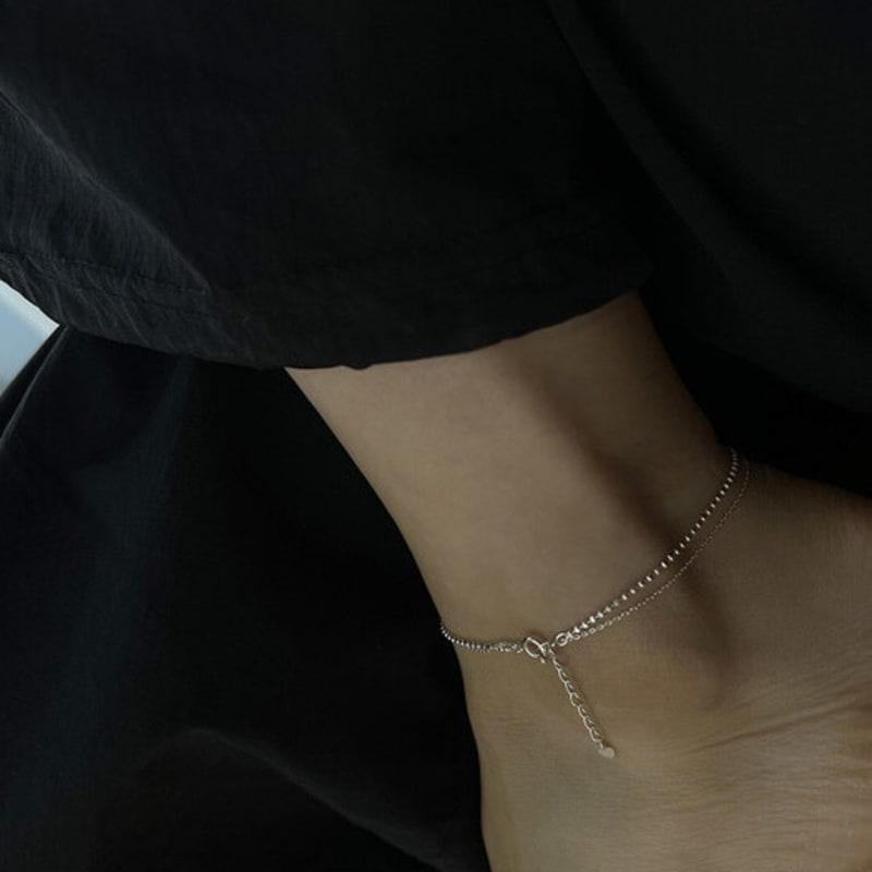 

mosxe [925silver] Layered Anklet silver