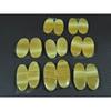 Natural Yellow Lace Agate Matched Pair Oval Cabochon Gemstone 08 Pair Lot C-3985