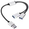 3-Port USB2.0 Type-C Splitter for Mobile Phones, Tablets, and Computers
