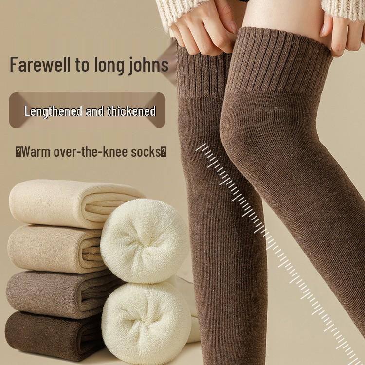 

Женские очень толстые гетры выше колена и наколенники для холодной погоды