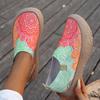 Damen Freizeit-Sneaker Frühling und Sommer Strick-Obermaterial Slip-On Design, Paare Sneaker