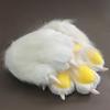 Furry Cat Paw Gloves Plush Animal Paw Mitts Cat Claw Mittens Fluffy Cosplay Gloves for Costume Party Accessories