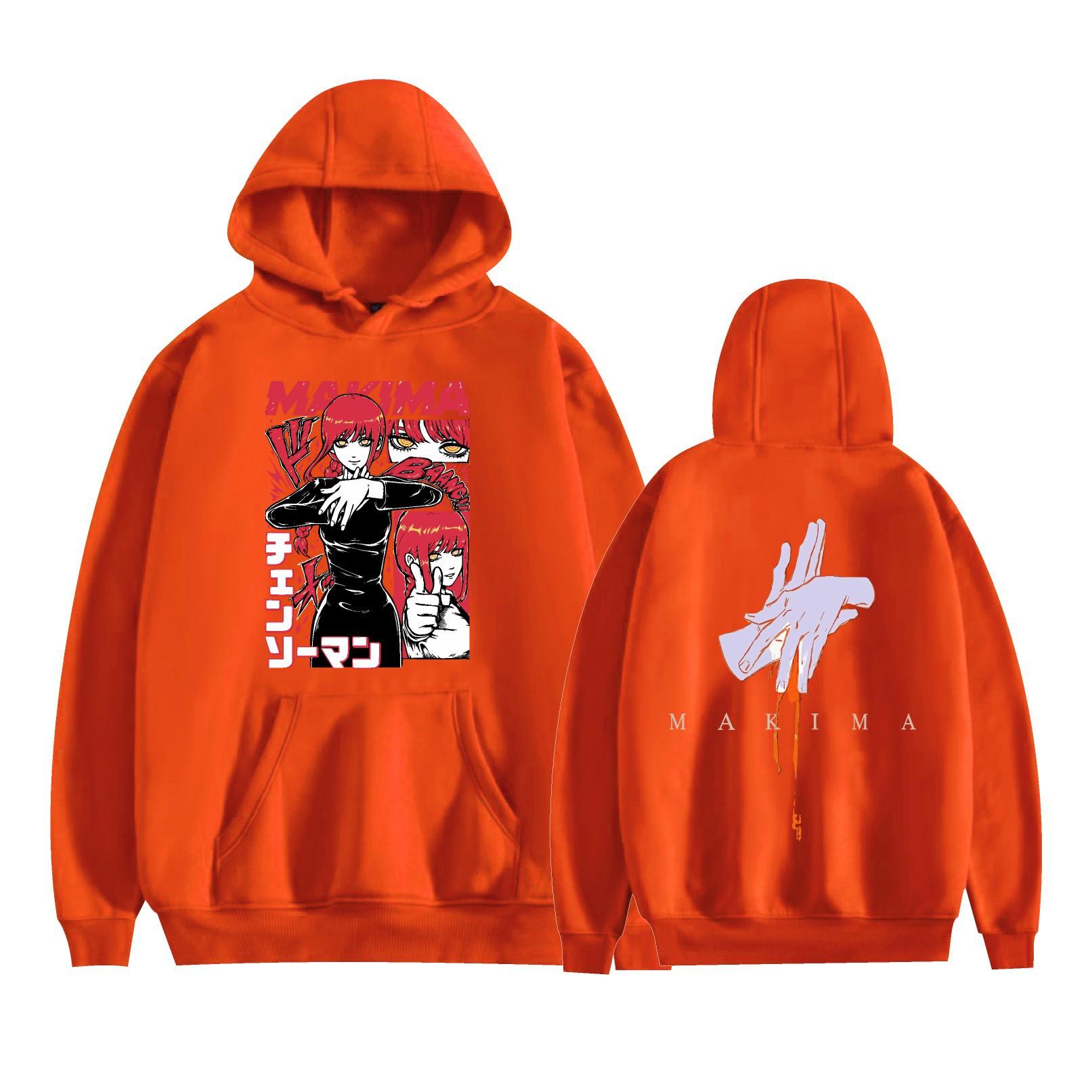 

Chainsaw Man Anime Mens Casual Hoodie Sweatshirt CARTOON Hoodie Pullover Unisex Oversized Sweatshirt XXS помаранчевий