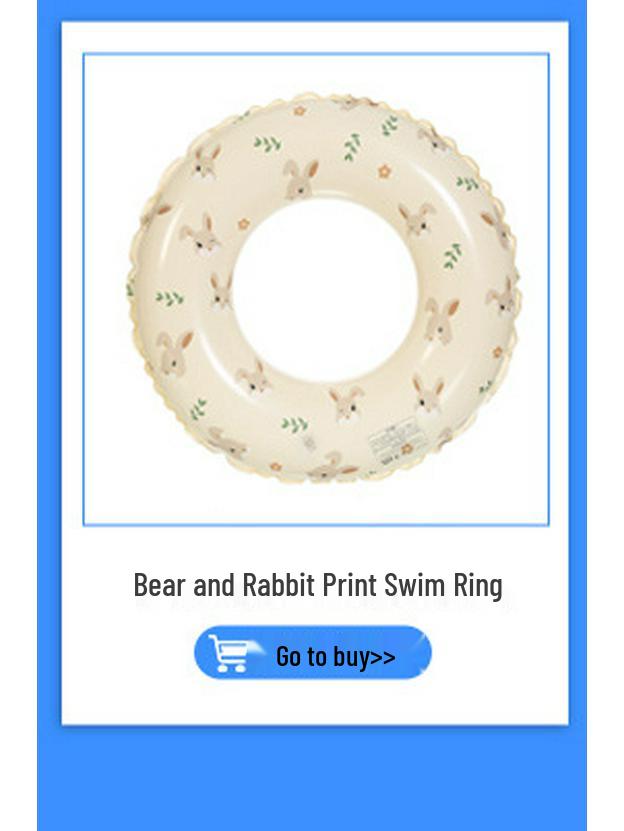 Thickened Adult Swimming Ring with Handles - Double-Layer Inflatable Lifebuoy for Water Activities