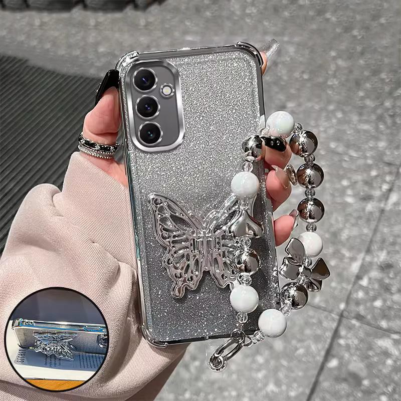 Schmetterling Halter Armband Beschichtung Hülle für Honor X9D X7D X8C X8B X8A X7B X7C X9B X9C X6A X6B X6C X5B X5C Plus Stoßfeste Hülle