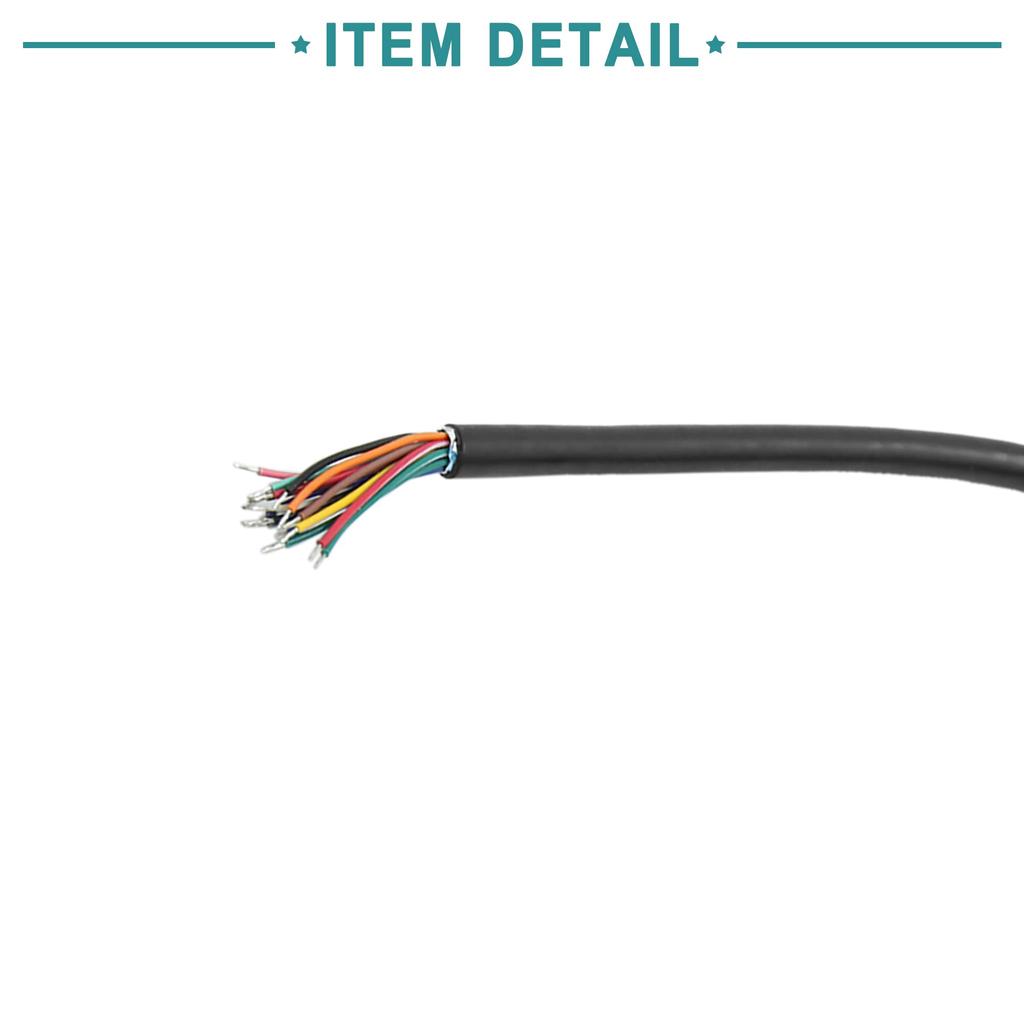 ACROPIX 6Pin to OBD2 16Pin Cable 30cm Universal 16Pin Extension Cable Cord Black
