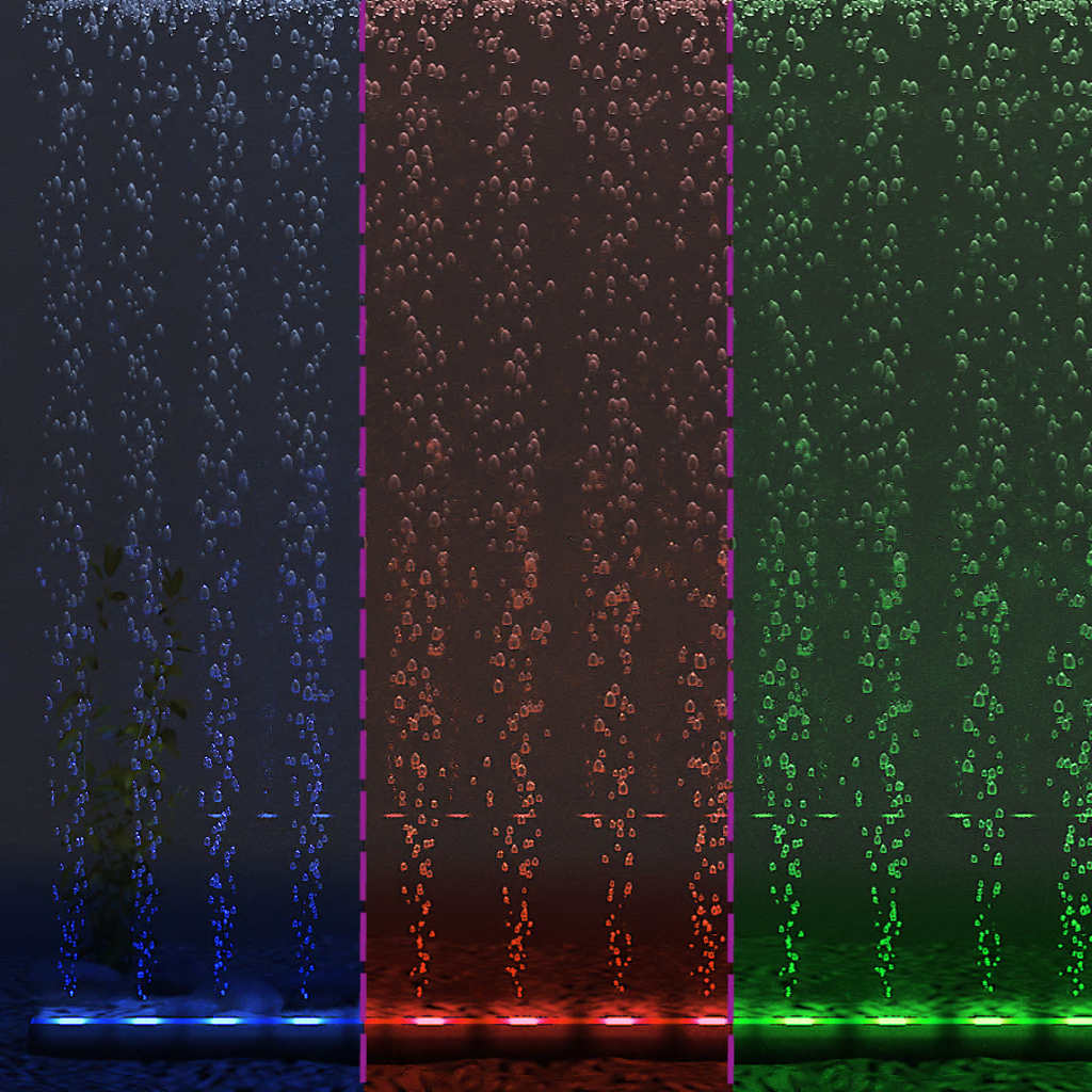 LED Aquariumlampe Blasenlampe RGB 48 cm