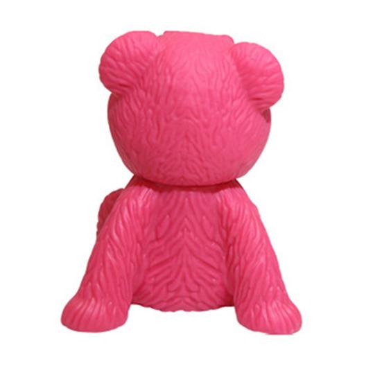 Suport adorabil pentru telefon cu urs de desene animate, culoare roz, suport stabil, suport pentru telefon mobil, ornament de decorare pentru birou